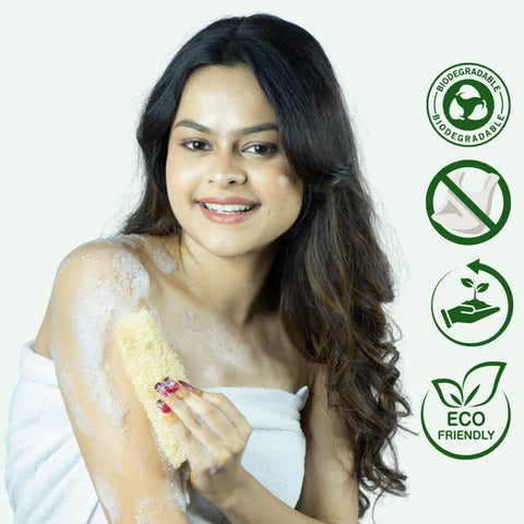Pack of 2 Natural Loofah Gentle Exfoliation for Smooth, Glowing Skin