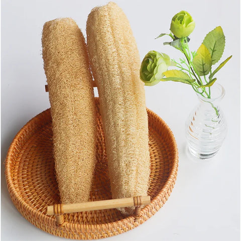 Pack of 2 Natural Loofah Gentle Exfoliation for Smooth, Glowing Skin
