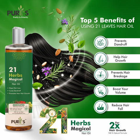 21 Herbs Magical Hair Oil 200ml